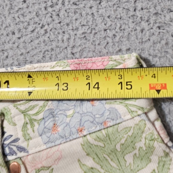 Wrangler Wanderer 622 High Rise Flare Pant Jeans Sz 31 x 32 Floral Free People - Picture 11 of 11